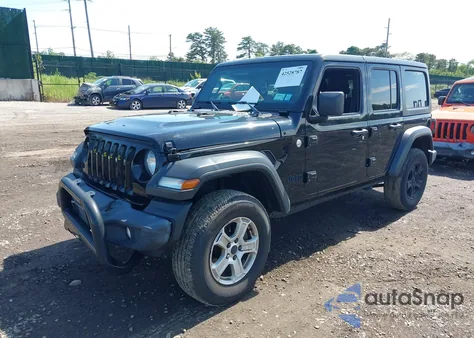 2019 Jeep Wrangler Unlimited Sport S 4X4 из США, поврежденный, VIN 1C4HJXDGXKW677489